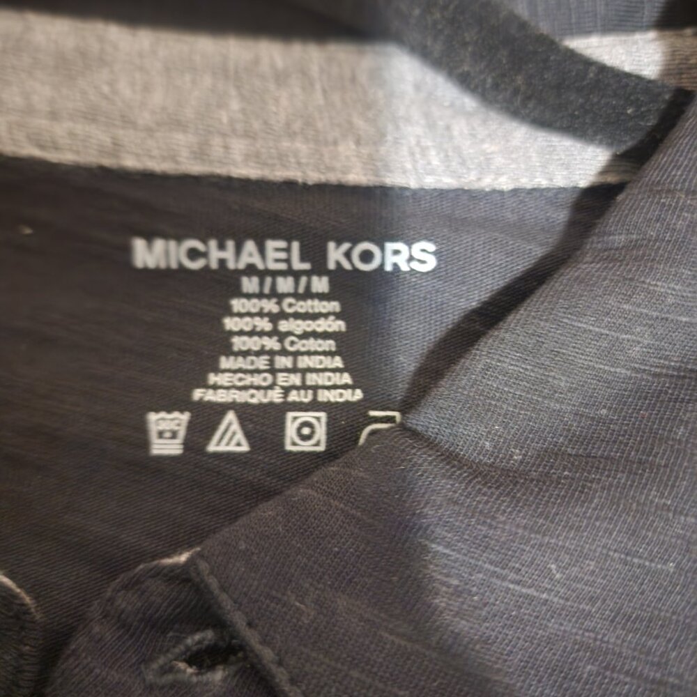 Michael Kors Men's Polo Pocketed with Embroidered Logo NWOT Black Med - Picture 5 of 7